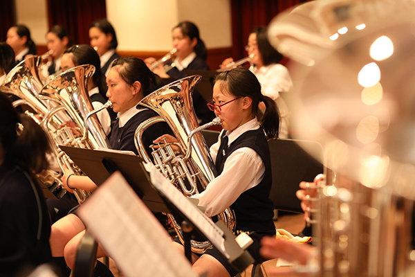 江戸川女子_総勢120名でコンクールを目指す吹奏楽部