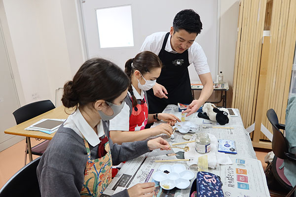 富士見_高1学年に在籍する留学生も特別に参加していました