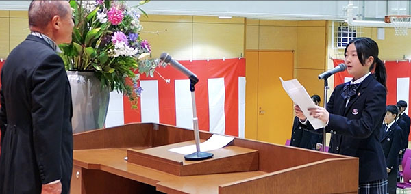 目黒日大_2025年度の入学式での新入生宣誓