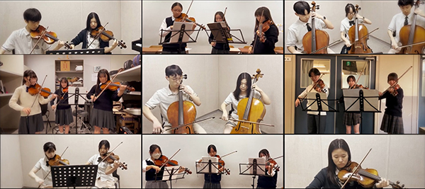 鷗友学園_韓国のハナ高校とは、管弦楽部のオンラインセッションも！