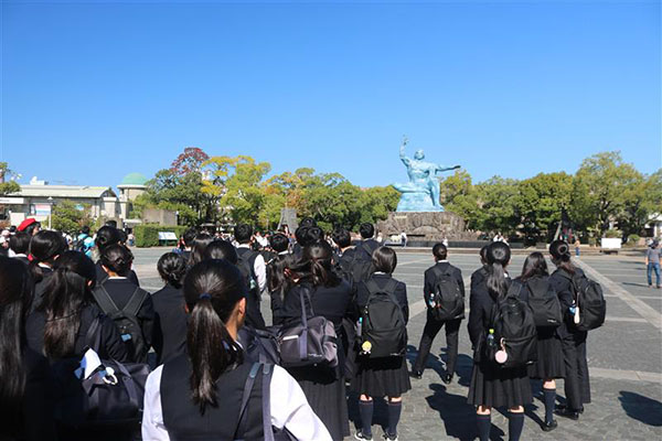 都市大等々力_「平和と命の旅（九州修学旅行）」の様子